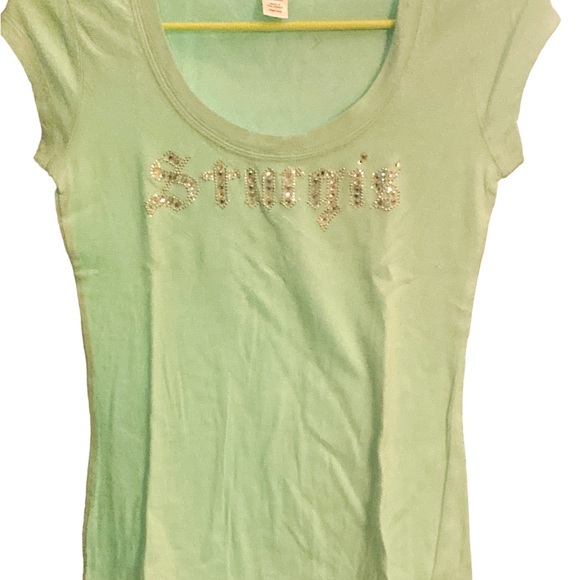 Sturgis shirt women’s size small mint colored - Picture 2 of 5